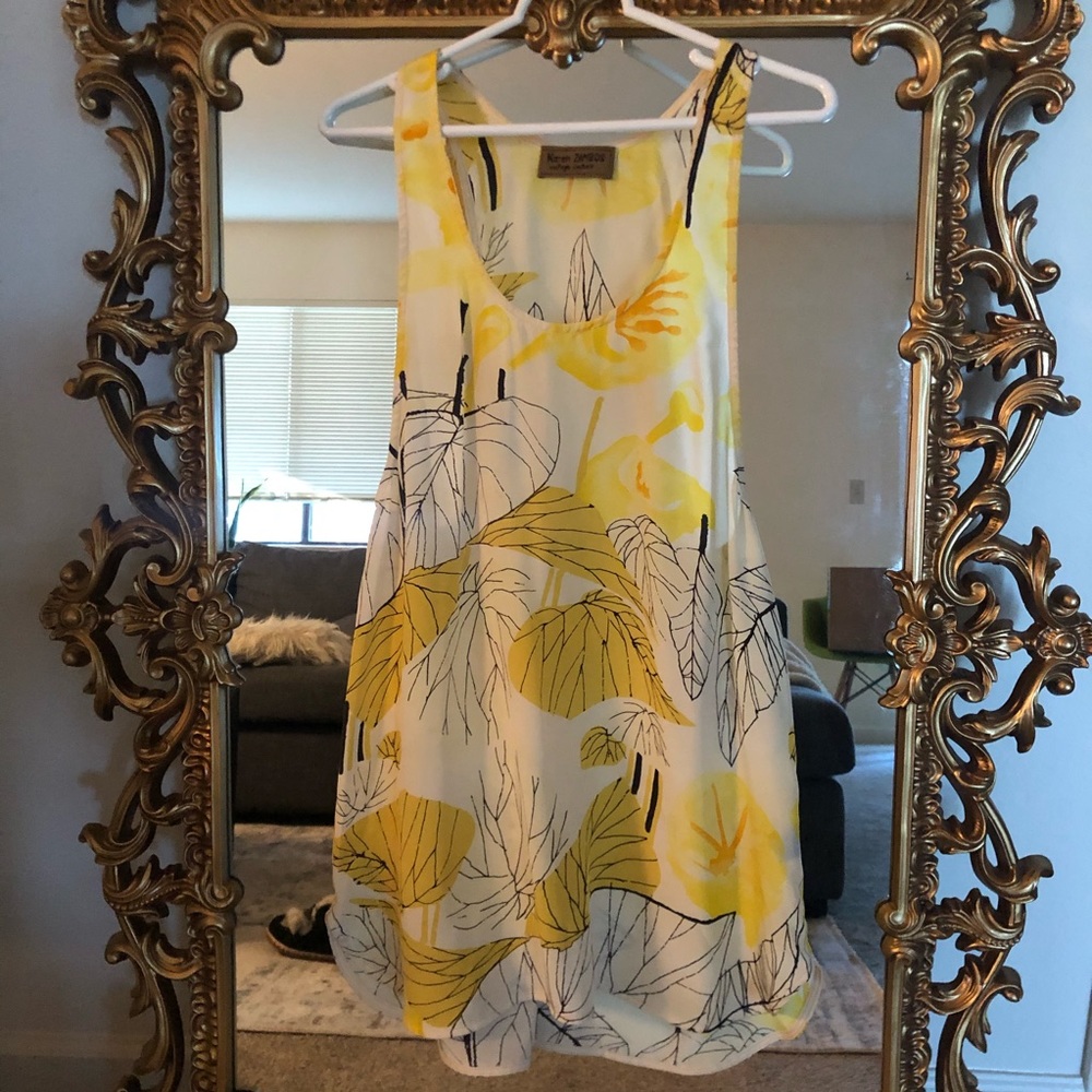 Karen Zambos long silk tank size S